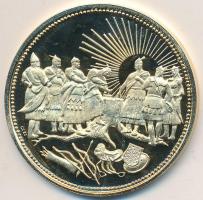 Csóka Zsuzsanna (1962-) 1996. "Millecentenárium Honfoglalás 896-1996" aranyozott Ag emléké...