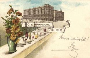 Vienna, Wien; Hotel Hammerand, J. A. Pecht, litho (fa)