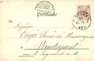 1899 Vienna, Wien; Aspernbrücke / bridge, litho