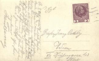 1916 Belgrade, Beograd; Terazije / the damaged building of Hotel Moskva, photo