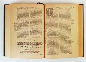 Vizsolyi Biblia I.-II. kötet. Facsimile kiadás. Bp. 1990. Magyar Helikon. Kiadói egészbőr kötésben. ...