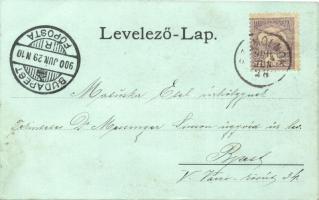 Szomolnok, Dohánygyár, Pécs-akna, Uhornai-tó / tobacco factory, mine; floral, kiadja J. Ritter