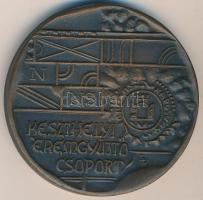 Lazarovszky László 1986. "Keszthelyi Éremgyűjtő Csoport / Caposwar" Br emlékérem (50mm) T:1-