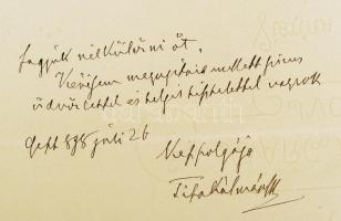1898 gr. Tisza István miniszterelnök saját kézzel írt levele, Szél Kálmán nagyszalontai esperesnek, ...