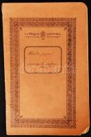 1907 Simonyi Semadam Margit (a miniszterelnök lánya) iskolai fizika füzete