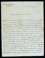 1912 Steuer Ábrahám szatmári rabbi saját kézzel írt levele / Rabbi from Satu Mare autograph letter