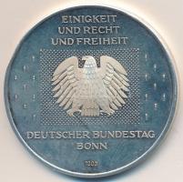 Németország DN "Reichstag Berlin / Deutscher Bundestag Bonn" Ag emlékérem (25,04g/0.999/40...