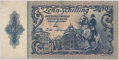 Ausztria 1950. 10Sch 2. kiadás T:restaurált Austria 1950. 10 Schilling second edition C:restored Krause 128