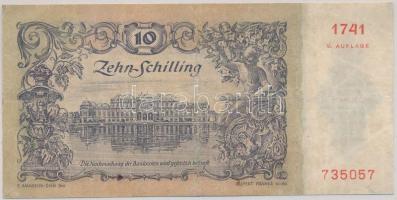 Ausztria 1950. 10Sch 2. kiadás T:restaurált
Austria 1950. 10 Schilling second edition C:restored
Kra...