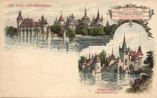 Budapest Ga. - 3 db régi alkalmi képeslap / 3 old commemorative postcards