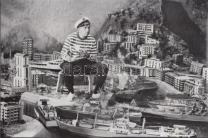 1967 Páger Antal (1899-1986) színművész, mint boldog hajóskapitány a Tanulmány a nőkről c. film három jelentében, 3 db filmfotó, 19x29 cm