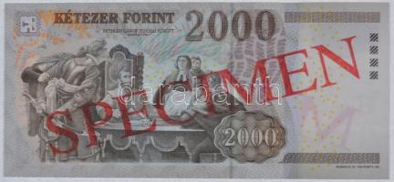 2013. 2000Ft "MINTA" felülnyomással "CA 0000014" sorozatszámmal T:I
Hungary 2013...