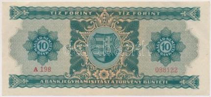 1946. 10Ft T:I-,II (hajtatlan) 
Hungary 1946. 10 Forint C:AU,XF (unfolded)
Adamo F1
