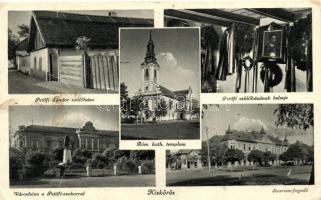 3 db RÉGI magyar városképes lap: Kapuvár, Kisvárda, Kiskőrös / 3 old Hungarian postcards