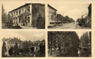 3 db RÉGI magyar városképes lap: Kapuvár, Kisvárda, Kiskőrös / 3 old Hungarian postcards