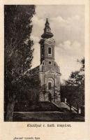 Kistálya - 2 db régi városképes lap, Római katolikus templom