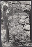 cca 1970 Az eltévedt hajnaltündér, finoman erotikus fénykép, 18x12 cm / erotic photo