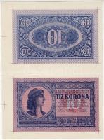 1919. május 15! 10K ki nem adott próbanyomat, elő- és hátoldal együtt nyomva/ nicht ausgegebene Probe RRR!!! Feltehetően egyetlen idáig előbukkant példány!/ Vermutlich bisher einzige existierende Stück!