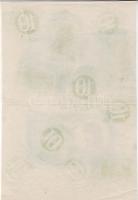 1919. július 15. 10K próbanyomat/ Probe elő- és hátoldal együtt nyomva, hátoldali részleges gépszíná...