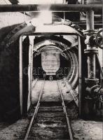 cca 1960-1965 Metró alagút építése Budapest alatt, 6 db riportfotó, 18x24 cm