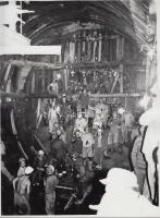 cca 1960-1965 Metró alagút építése Budapest alatt, 6 db riportfotó, 18x24 cm