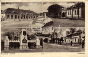 Tét, Római katolikus iskola és templom, Kisfaludy emlékmű (Rb)