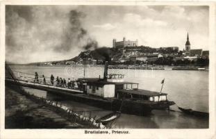 Pozsony, Prievoz / castle, ship