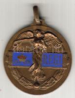 1940. Olasz-magyar női tornaviadal zománcozott bronz T:2