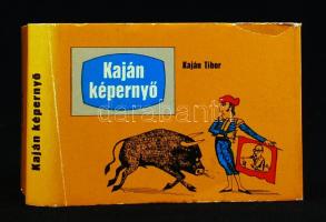 Kaján TIbor: Kaján képernyő. Bp., Minerva, 1973. Minikönyv, 236. számozott példány, műbőr kötésben, papír védőborítóval, jó állapotban.