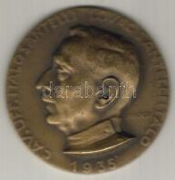 1935. Italo Santelli emlékérem Br plakett. Szign:Dabóczi T:2