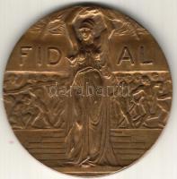 Olaszország/Italien 1927. olasz-magyar sportviadal/Italien-Ungarn Sportkampf Bolognában nagy/große Br plakett T:2