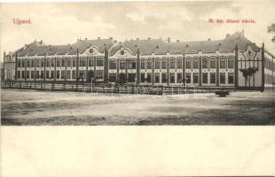 Budapest IV. Újpest, Magyar királyi elemi iskola, Pintér J. Antal kiadása