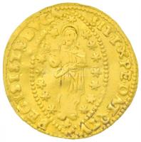 Olasz Államok / Velence 1655-1656. Zecchino Au Carlo Contarini "S. M. VENET - CAROL. CONT / SIT...