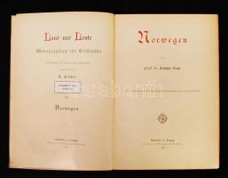 Ruge, Sophus: Norwegen. Land und Leute. Monographien zur Erdekunde III. Bielefeld - Leipzig, 1899, V...