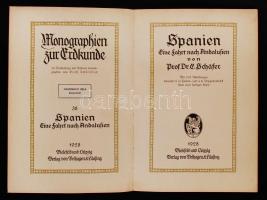 Schäfer, E[rnst]: Spanien. Eine fahrt nach Andalusien. Monographien zur Erdkunde 38. Bielefeld - Lei...