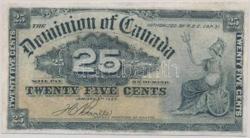 Kanada 1900. 25c T:restaurált Canada 1900. 25 Cents C:restored Krause 9