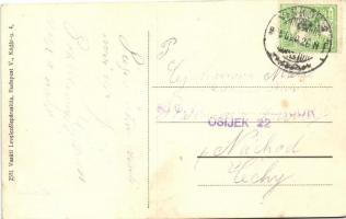 Vinkovci, Vinkovce; Német utca, gimnázium, Reich gyógyszertár / street, grammar school, pharmacy