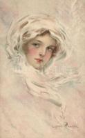 Lady with veil s: Lyman Rowell (Rb)