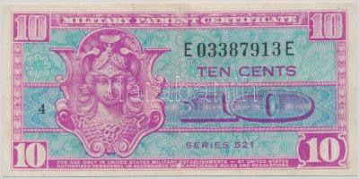 Amerikai Egyesült Államok/Katonai kiadás 1954. 10c T:restaurált USA/Military Payment Certificate 1954. 10 Cents C:restored Krause M30