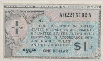 Amerikai Egyesült Államok/Katonai kiadás 1947. 1$ T:III
USA/Military Payment Certificate 1947. 1 Dol...