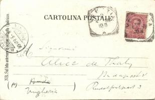 1899 Venice, Venezia; Piazza San Marco, Palazzo di Desdemona, litho