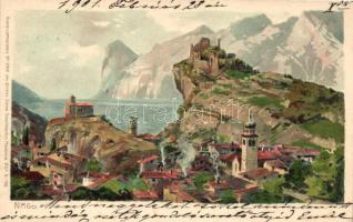 Nago, Künstlerpostkarte No. 2349. von Ottmar Zieher litho, M. Zeno Diemer