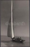 cca 1930-1940 Tramontana vitorlás, hátoldalon feliratozva, 23x15 cm