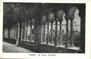 Rome, Roma; S. Paolo Chiostro / cloister (small tear)