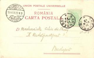 1899 Romania, folklore, litho