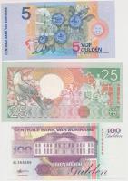 Suriname 1985-2000. 2 1/2G + 5G + 10G + 25G + 100G T:I
Suriname 1985-2000. 2 1/2 Gulden + 5 Gulden +...