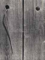 cca 1962-1963 Nagy Zoltán (Róma): Deszkakerítés, feliratozott vintage fotó, 24x18 cm