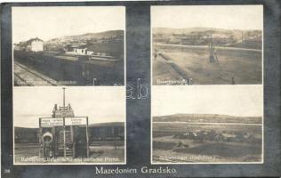 Gradsko, Bahnhof / railway station, German and Bulgarian guards