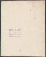 cca 1940 Haár Ferenc (1908-1997): Lefelé a Gellérthegyről, pecséttel jelzett vintage fotó, felülete ...