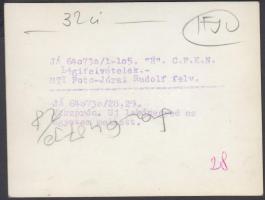 1964 Járai Rudolf (1913-1993): Légifotó Veszprémről, az egyetem mellett felépült lakónegyedről, 9x10...